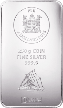 250g Silber Fiji Münzbarren (Argor Heraeus)