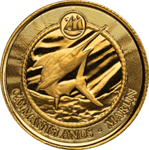 1/10 Unze Gold Cayman Islands Marlin Speerfisch 2024 (Auflage: 1.000)