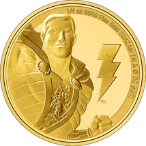 1/4 Unze Gold Shazam Classic Superheroes Superman 2023 PP (Auflage: 500 | Polierte Platte)