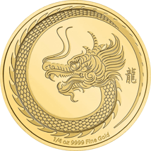 1/4 Unze Gold Jahr des Drachen 2024 (Auflage: 500 | Polierte Platte)