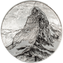 2 kg Silber Matterhorn 2025 (Auflage: 50 | High Relief | Polierte Platte)