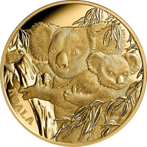 1 Unze Gold Koala Australiens Ikone 2022 PP (Auflage: 150 | Polierte Platte | Niue)