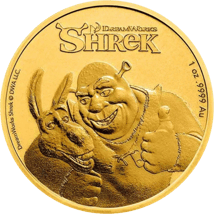 1 Unze Gold Shrek 2021 (Auflage: 200)