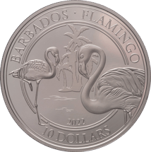 1 Unze Platin Barbados Flamingo 2022 (Auflage: 100)