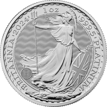 1 Unze Platin Britannia 2024 Charles III.