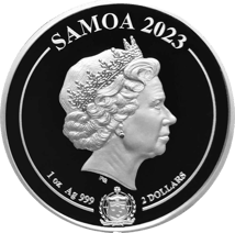 1 Unze Silber Samoa Golden Eagle 2023 (Auflage: 10.000)