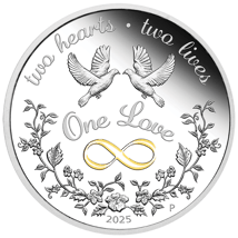 1 Unze Silber One Love 2025 PP (Auflage: 5.000 | Polierte Platte)