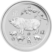 10kg Silber Lunar II Schwein 2019 (Auflage: 100 | Zertifikat)