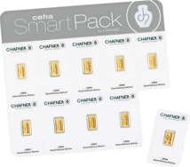 10 x 1g Goldbarren Smart Pack C. Hafner