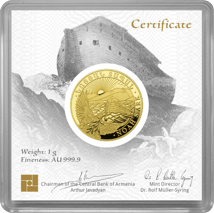 1g Gold Arche Noah 2020 (Auflage: 5.000)