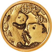 1g Gold China Panda 2021