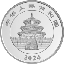 1 kg Silber China Panda 2024 PP (Polierte Platte | Auflage: 10.000)