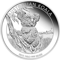 1kg Silber Koala 2015 PP (Auflage: 500 | Polierte Platte)