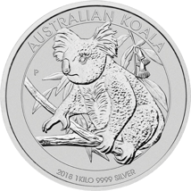 1kg Silber Koala 2018