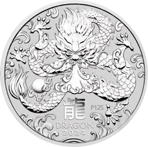 1kg Silber Lunar III Drache 2024