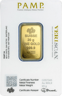 20g Goldbarren PAMP Suisse