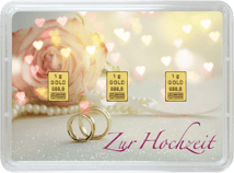 3g Goldbarren "Zur Hochzeit" (Valcambi)