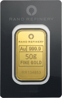 50g Elefanten Goldbarren (Rand Refinery)