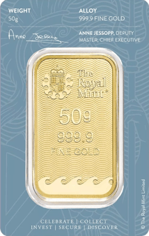 50g Goldbarren Britannia The Royal Mint