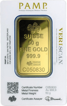 50g Goldbarren PAMP Suisse