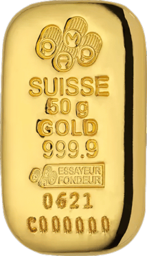 50g Goldbarren PAMP Suisse (gegossen)