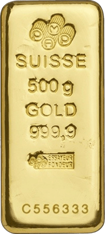 500g Goldbarren PAMP Suisse