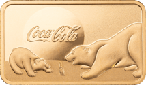 5 g Goldbarren PAMP Coca Cola Eisbären