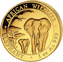 Gold Somalia Elefant Prestige Set PP 2015 (1/10oz - 1oz )