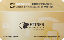 Kettner Silber Krisenschutzkarte (mit RFID Blocker)