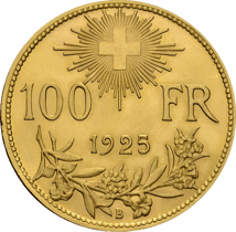 Vreneli Gold 100 Franken (Auflage: 5.000)