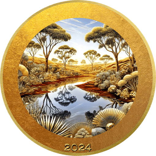 1 Unze Silber Tierwelt Australiens Wombat 2024 (Auflage: 50 | teilvergoldet)