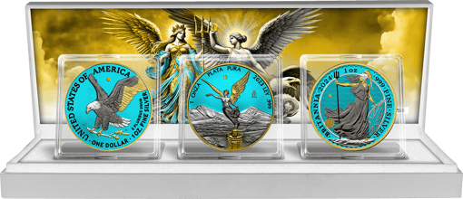 Tiffany Blue Gold Nugget Silber Set 2024 (Auflage: 50 | inkl. 3 Goldnuggets)