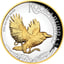 2 Unze Silber Kookaburra 2024 (Auflage: 2.000 | Polierte Platte | High Relief | teilvergoldet)