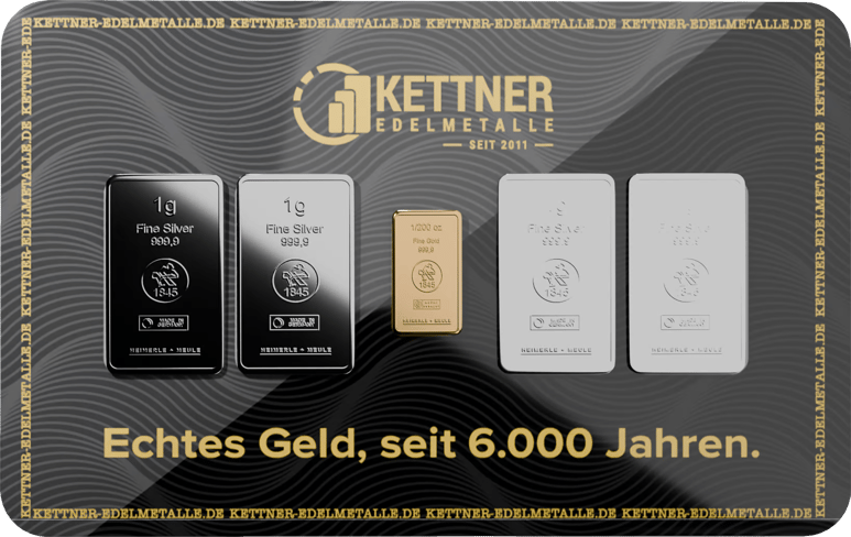 Kettner Gold-Silber Krisenschutzkarte (mit RFID Blocker)